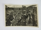 WWII Nazi Waffen SS Troops Postcard
