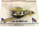 WWII Patriotic Hat / Sword Pin