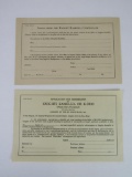 Antique KKK Knights Kamellia Documents