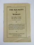 Antique KKK 'Equality of Woman' Booklet