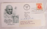 Mahatma Ghandi Signed Cover Envelope