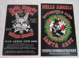 Hell's Angels (2) Authentic Invite Postcards