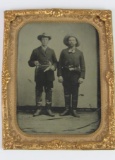 Fabulous 1800's Gunfighters Tintype Photo