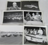 Group of (6) 1950's/60's Race Car Photos