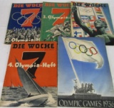 Lot Nazi 1936 Olympics Magazines