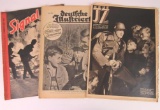 (3) WWII Nazi Magazines - Army Covers