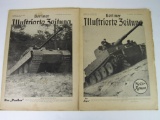(2) Nazi Mags w/ Panzer Photo Covers