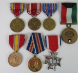 Lot of (7) Vintage Military Medals