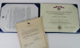 1950's USN Pilot's Document/Medal Cert.