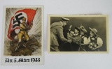 (2) Nazi Propaganda Postcards