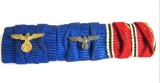 Nazi WWII 3-Medal Ribbon Bar