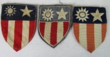 (3) WWII Theater Made CBI Patches