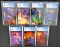 Lot (7) 1994 Marvel Masterpieces Cards All CGC 9 MINT