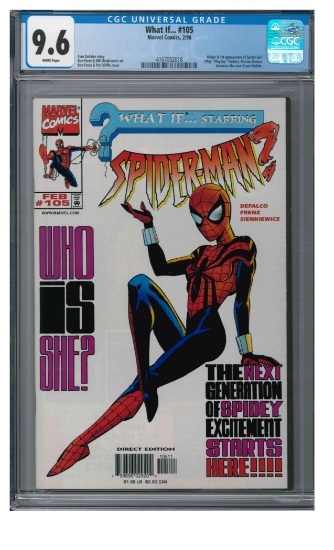 What If #105 (1998) Key 1st Appearance Spider-Girl CGC 9.6