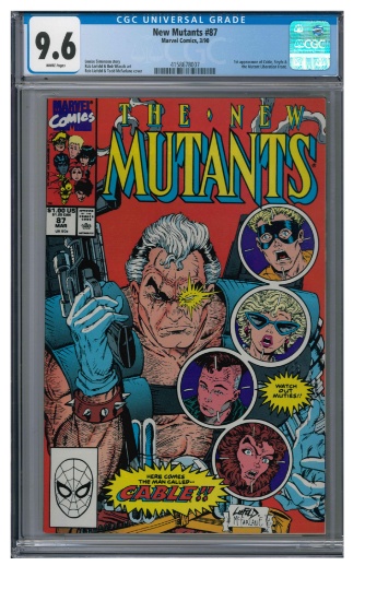 New Mutants #87 (1990) Key 1st Appearance Cable/ 1st Print CGC 9.6