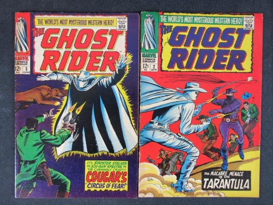 Ghost Rider #2 & #3 (1967) Silver Age Marvel Series/ Dick Ayers
