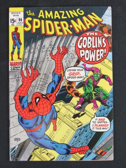 Amazing Spider-Man #98 (1971) Classic Drug Addiction/ Green Goblin Issue