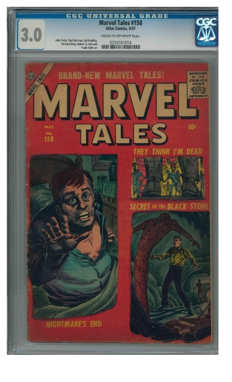 Marvel Tales #158 (1957) Golden Age Atlas Horror CGC 3.0