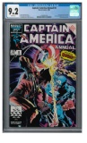 Captain America Annual #8 (1986) Classic Zeck Wolverine Cover/ 1st Overrider CGC 9.2