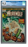 Werewolf by Night #22 (1974) Early Bronze Age Beauty CGC 9.2