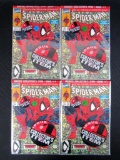 Lot (4) Spider-Man #1 (1990) Key 1st Issue/ Todd McFarlane Series- All Sealed in Poly bags