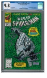 Web of Spider-Man #100 (1993) Key 1st Spider-Armor/ Green Holo-Grafx Cover CGC 9.8