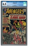 Avengers #5 (1964) Key Early Issue! Hulk & Lava Men CGC 6.5