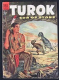 Dell Four Color #596 (1954) Golden Age Key 1st Appearance TUROK Sone of Stone