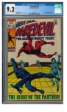 Daredevil #52 (1969) Silver Age Marvel/ Black Panther Barry Windsor Smith Cover CGC 9.2