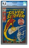 Silver Surfer #15 (1970) Silver Age Classic Human Torch Cover CGC 9.2