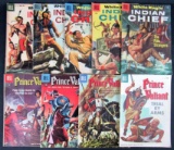 Lot (9) Golden Age Dell- Prince Valiant/ White Eagle Indian Chief
