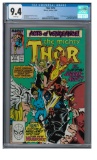 Thor #412 (1989) Key 1st Full Appearance New Warriors CGC 9.4