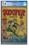 Scooter Comics #1 (1946) Golden Age GGA Cover by Sam Singer RARE CGC 7.0