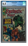 Fantastic Four #58 (1967) Silver Age Jack Kirby Doctor Doom Cover CGC 6.5
