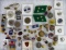 Large Grouping Vintage Military Related Pins, Pinbacks, Metals, Fobs, Insignia, etc