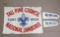 Rare Original 1950 Boy Scouts of America National Jamboree Canvas Banner & 2 Patrol Flags (Valley