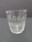 Antique Pre-Prohibition Acid Etched Whiskey Shot Glass- D.S. Gates Monongahela Reserve (Illinois)