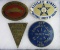 Lot (4) Antique Automobile Radiator/ Grill Badges