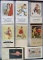 Lot (8) Vintage Pin-Up Girl Cover Advertising Note Pads, Unused