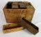 Antique Peters Ammunition Wooden Box/ Filled with Old Cheese Boxes