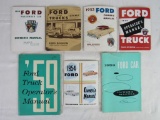 Lot of (7) 1950's Ford Automobile Owners Manuals