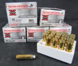 41 Rem Mag Ammo- 5 Full Boxes Winchester Silvertip (100 Rounds Total)