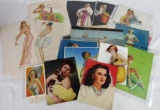 Lot of Vintage Pin-Up Girl Ephemera Inc. Moran, Elvgren, Deveres