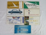 Lot of (7) 1960's Automobile Owner Manuals Inc Ford, Falcon, Mustang+
