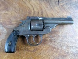Dated 1896 Iver Johnson Cycle Works .32 S&W Top Break Hammerless Revolver