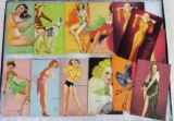 Lot (13) Antique Mutoscope Pin-Up Girl Arcade Cards