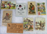 Lot (8) Antique Victorian Advertising Trade Cards (Black Americana_ Inc. Fairbanks Soap, Domestic