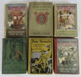 Lot (6) Antique Boy Scouts Related Hardcover Books (1910's)