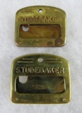 2 Vintage Employee Worker Badges, Studebaker