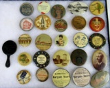 Case Lot of (26) Antique Advertising Pocket Mirrors
